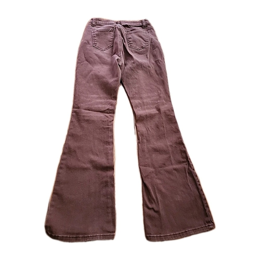 Flare Jeans Women Size 6 Brown High Waisted Retro Boho Fall Neutral Minimalist - Picture 7 of 7